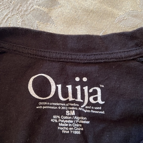 Ouija Board graphic Baseball style T-shirt Small black - Picture 2 of 3